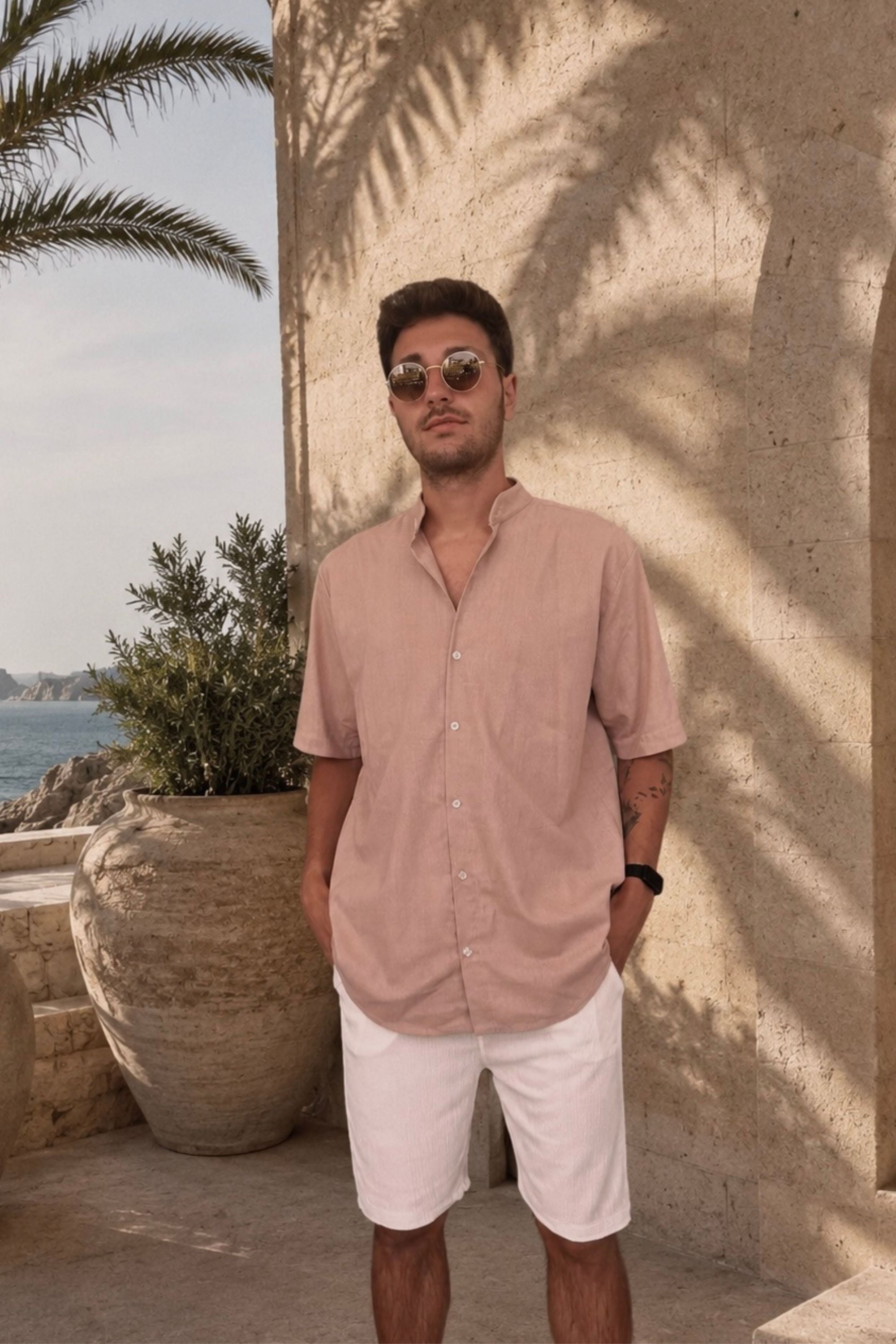 SANTORI Chemise — Sand Beige