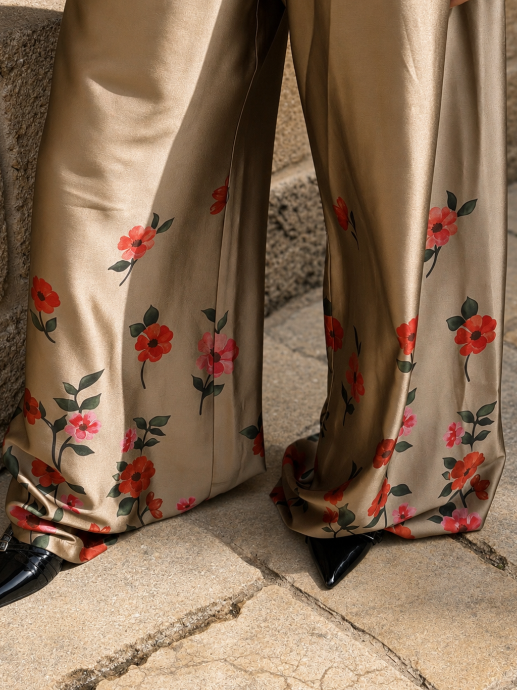 NOIR Pant – Golden Bloom Print