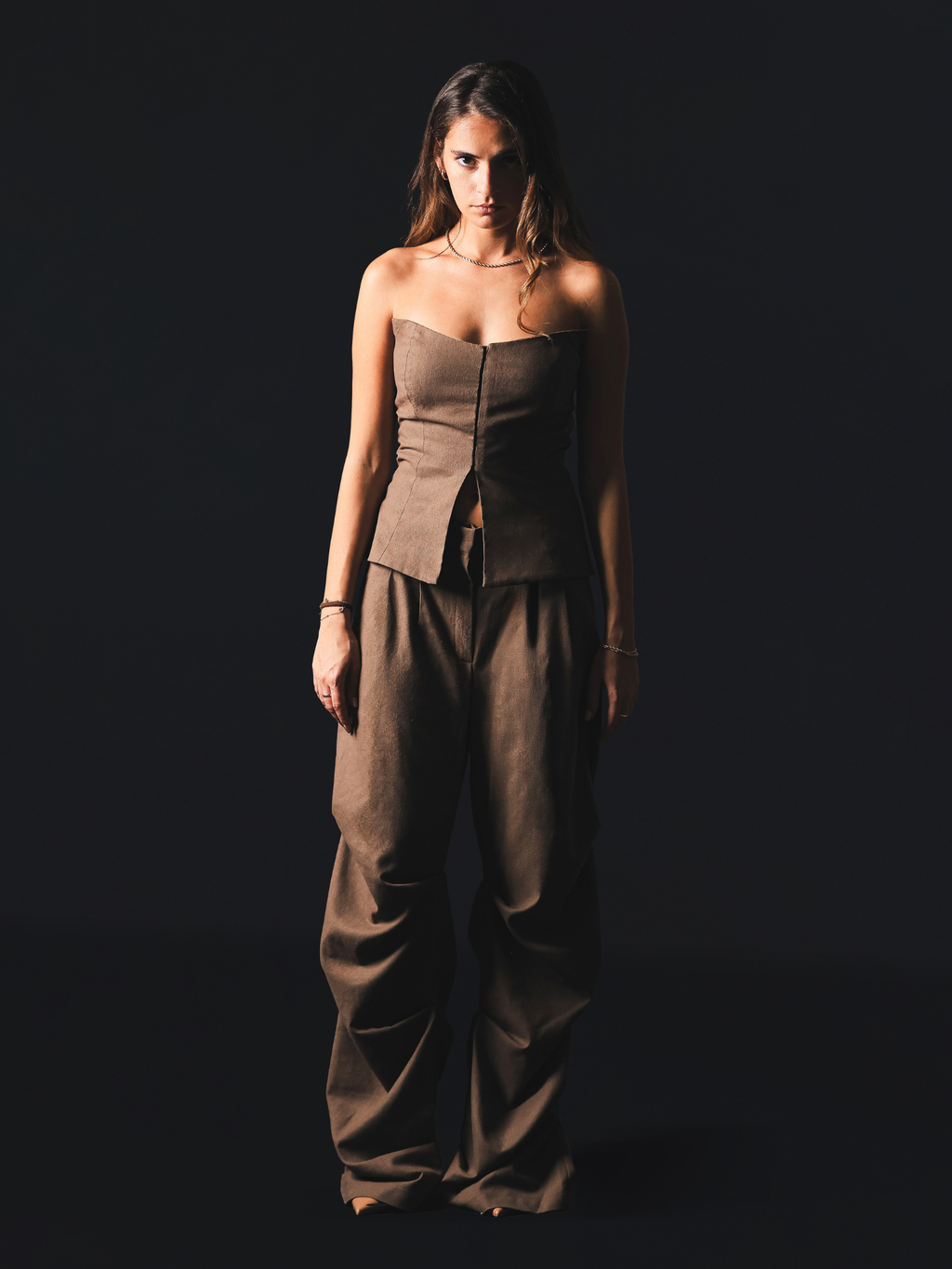 Terra — Brown Linen Set