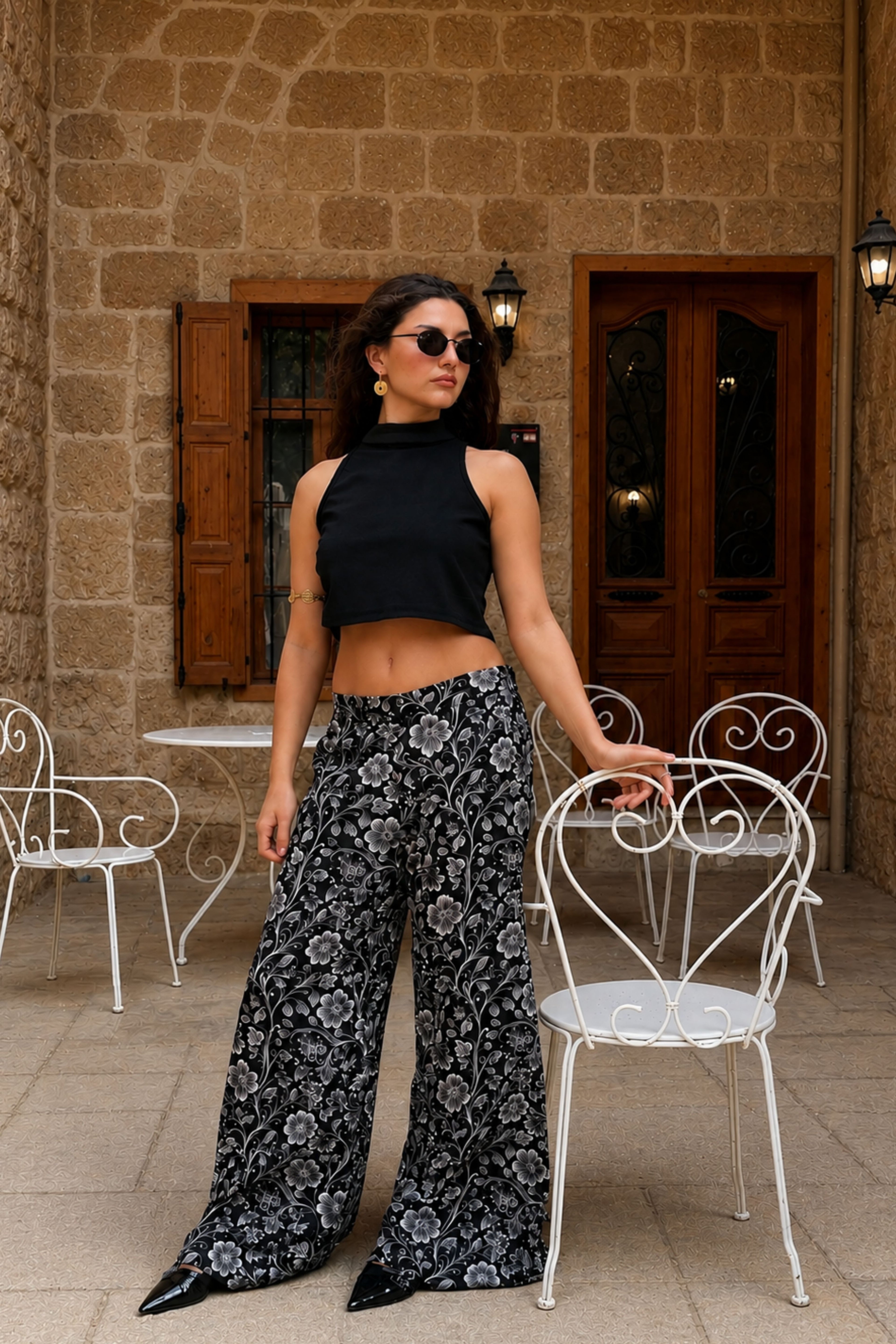 NOIR Pant – Midnight Floral Print