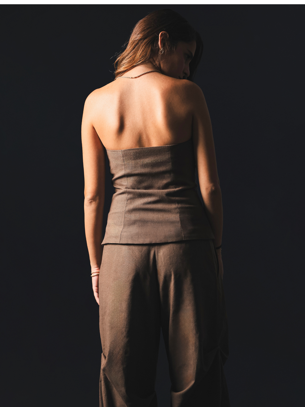 Terra — Brown Linen Set