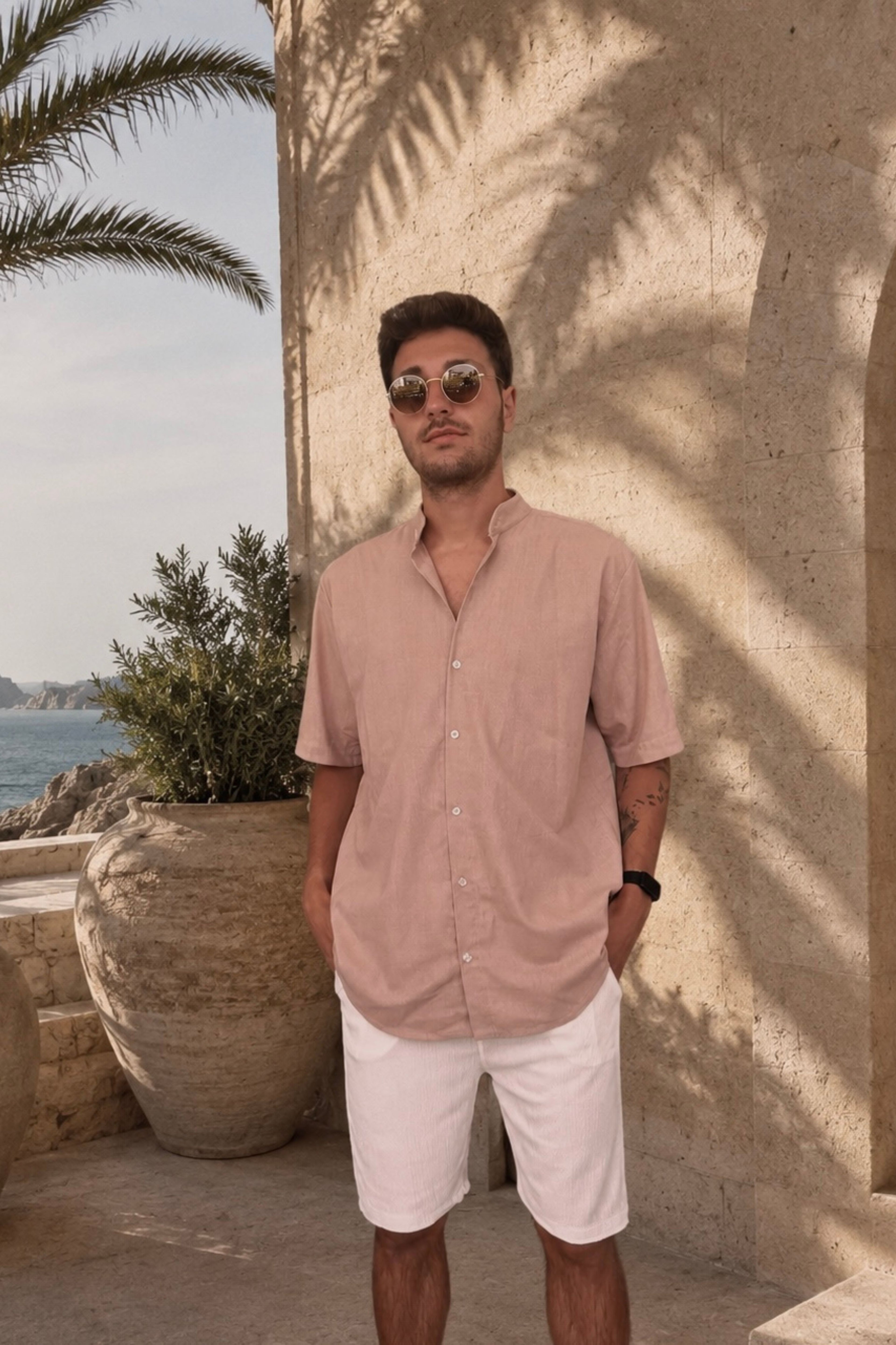 SANTORI Chemise — Sand Beige