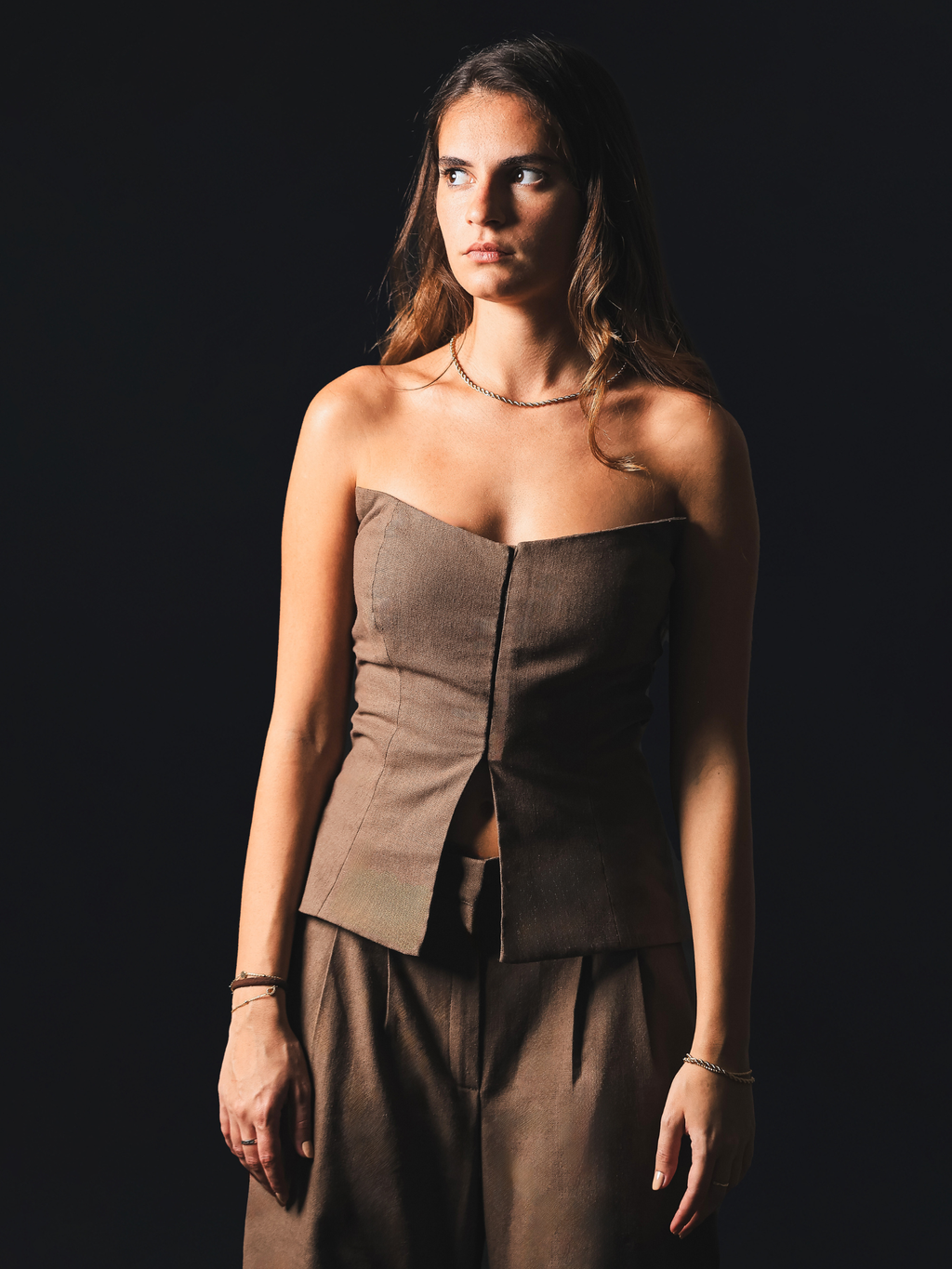 Terra — Brown Linen Set