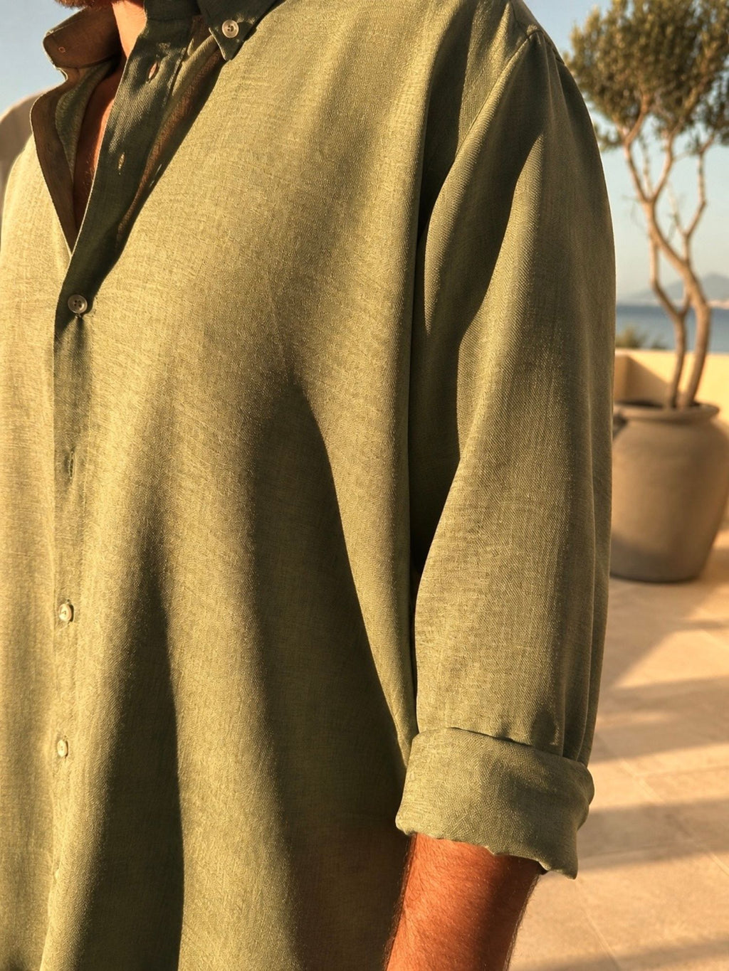 OLIVIER Chemise — Olive Green