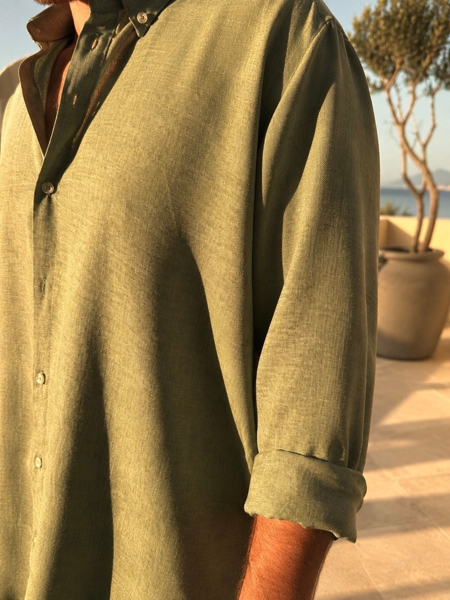 OLIVIER Chemise — Olive Green