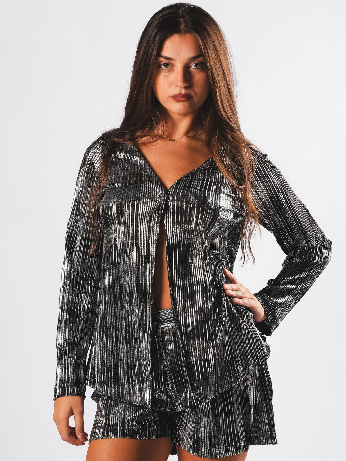 AUREN Set – Metallic Silver