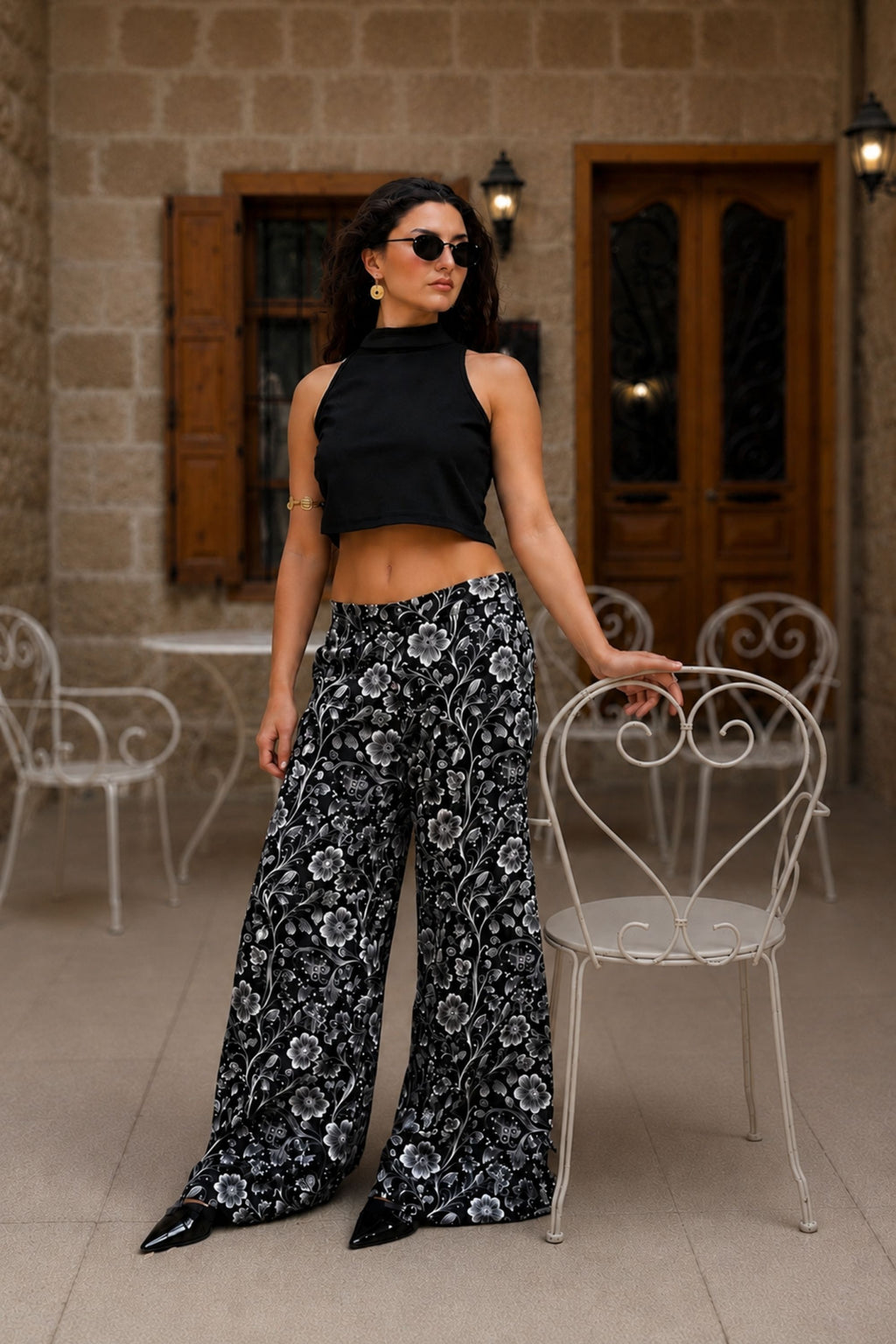 NOIR Pant – Midnight Floral Print