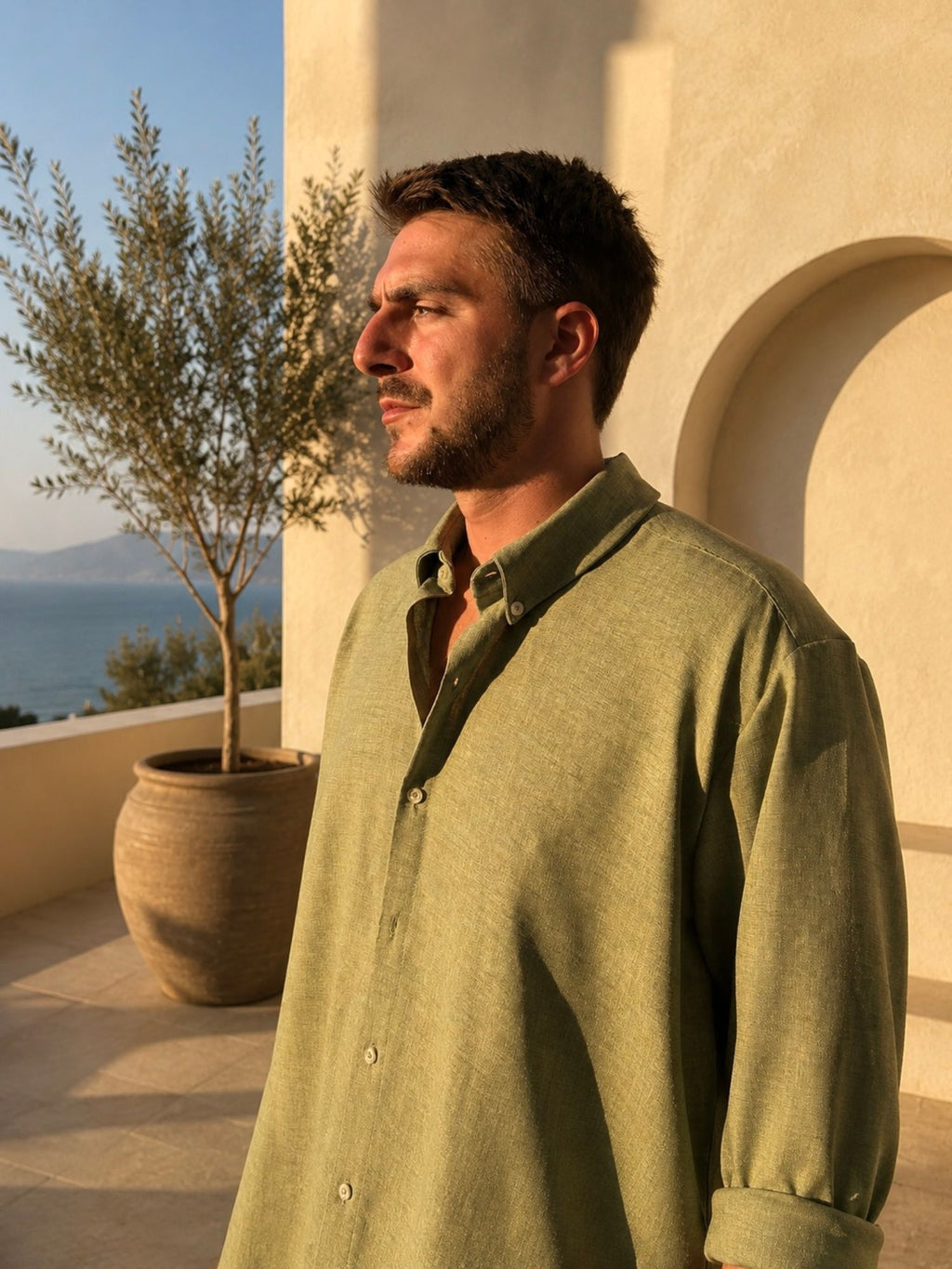 OLIVIER Chemise — Olive Green