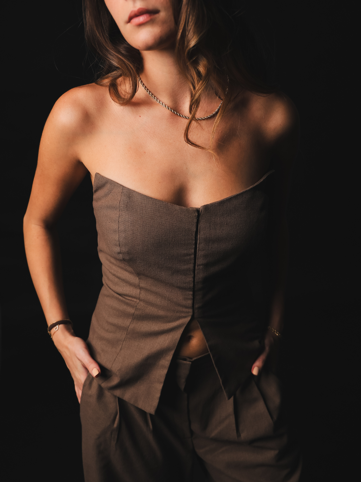 Terra — Brown Linen Set