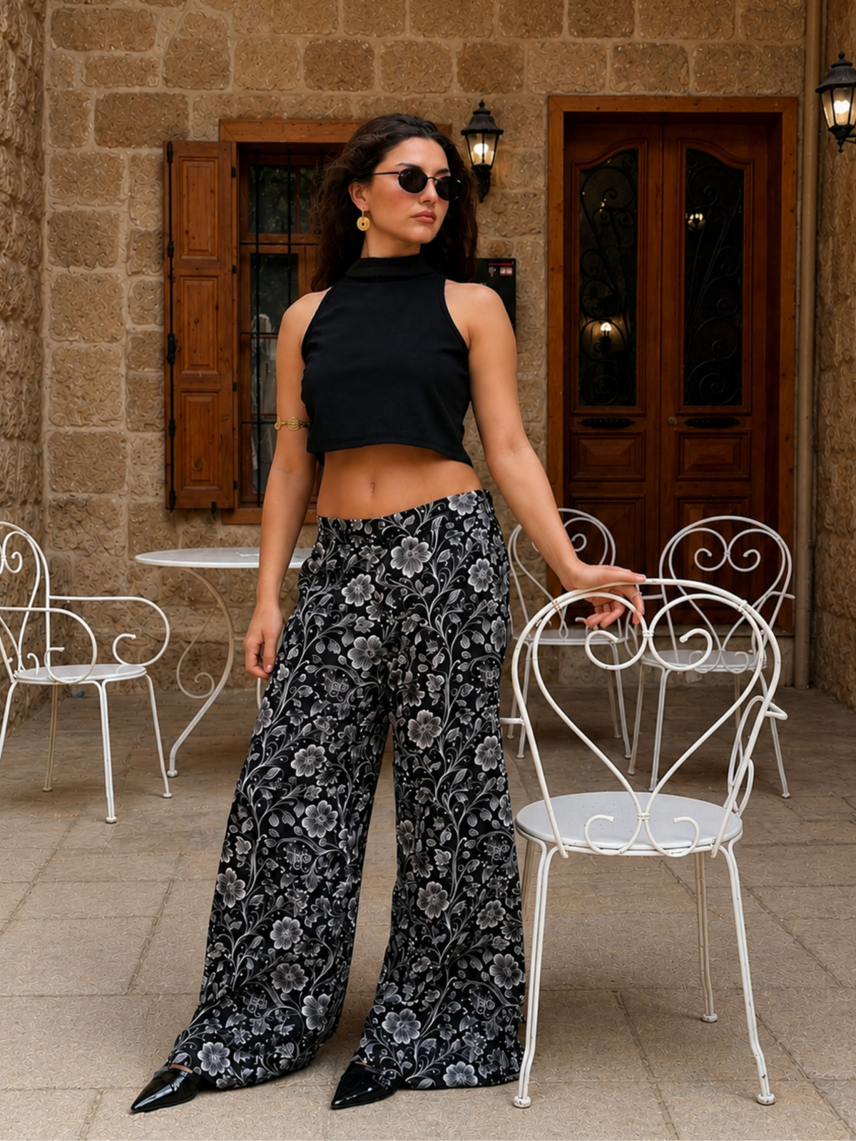 NOIR Pant – Midnight Floral Print