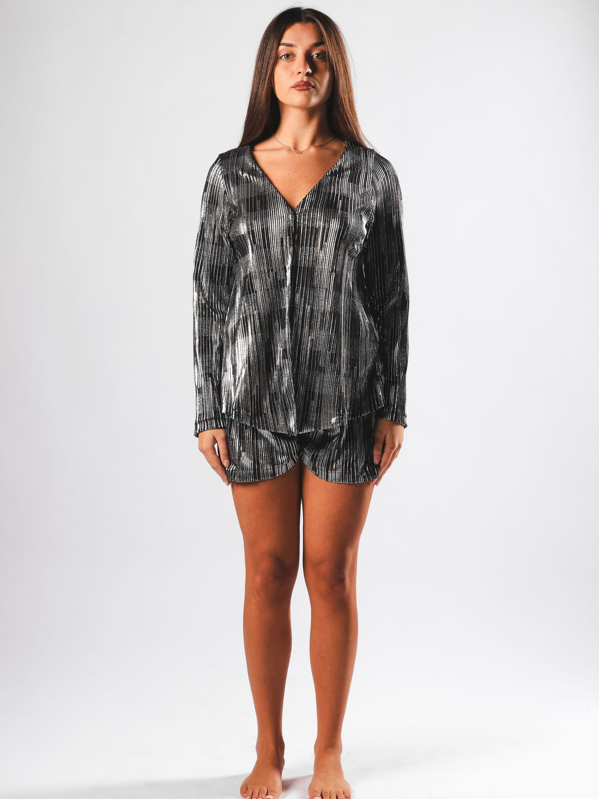 AUREN Set – Metallic Silver