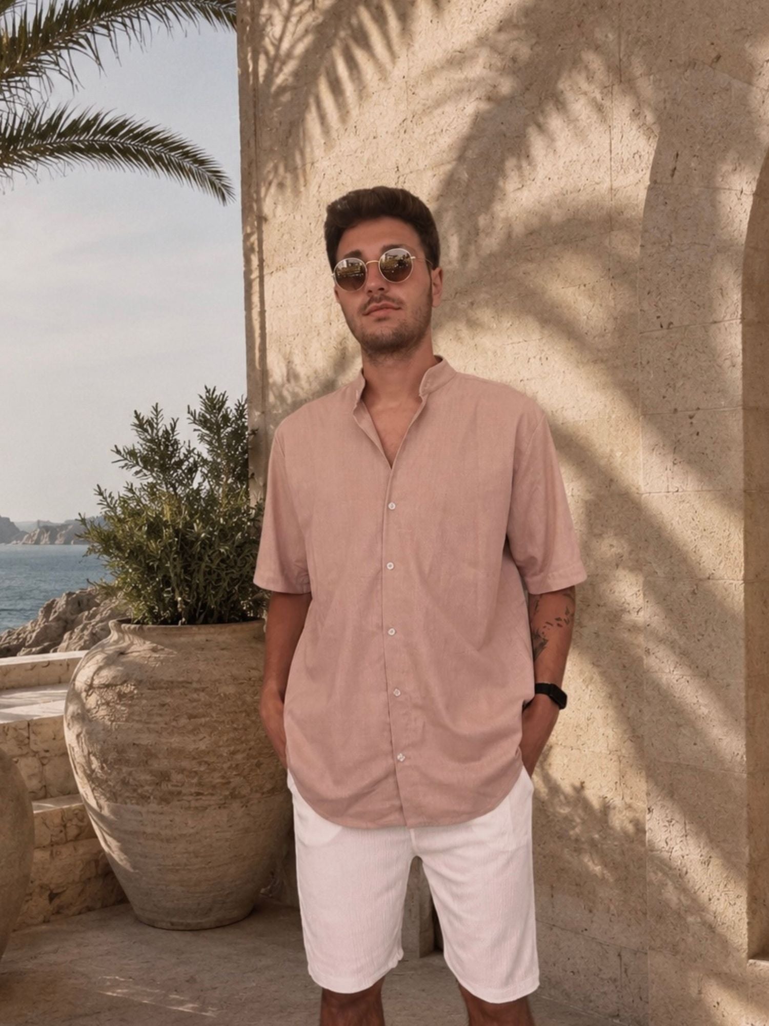 SANTORI Chemise — Sand Beige