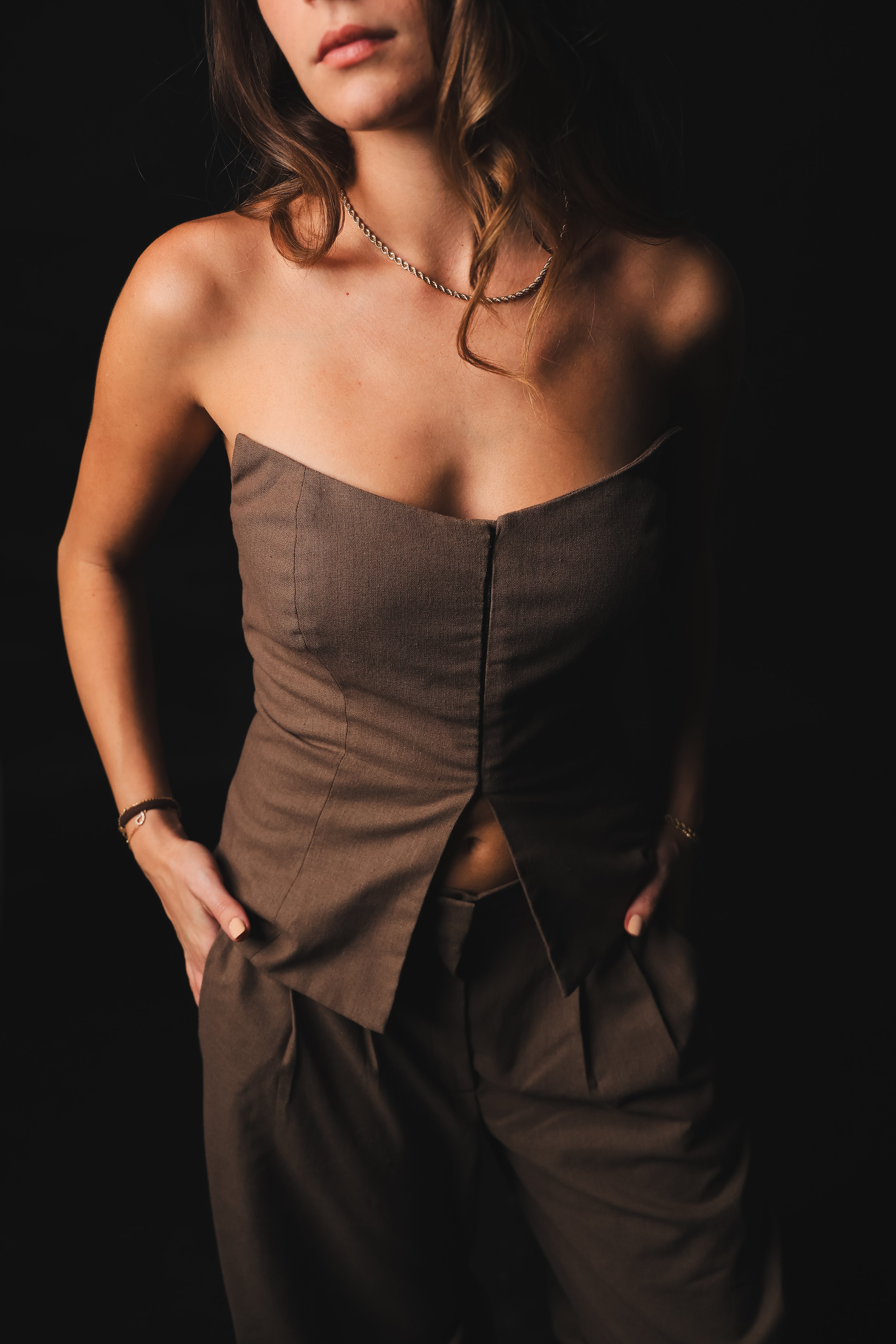 Terra — Brown Linen Set