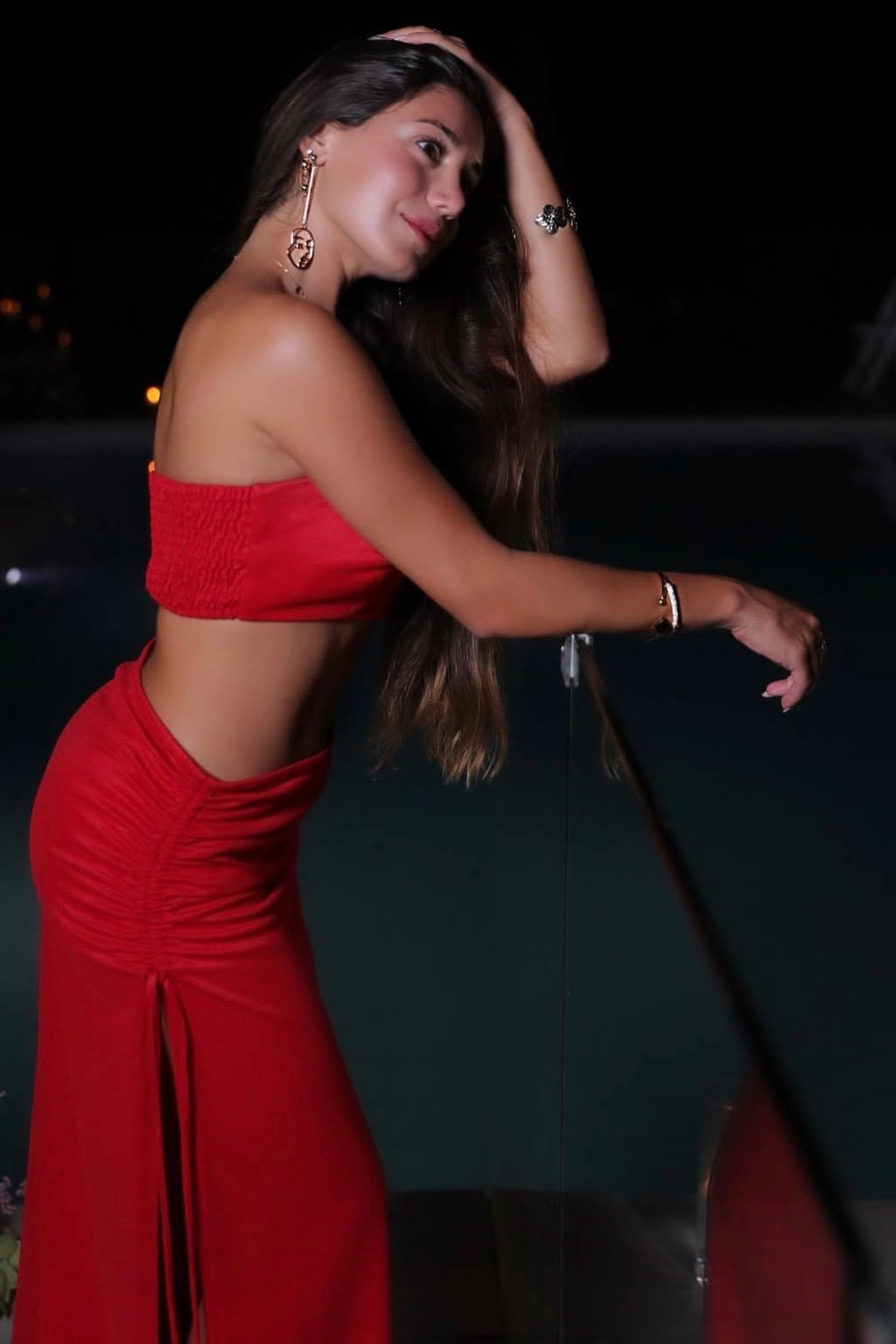 Crave — Red Skirt Set