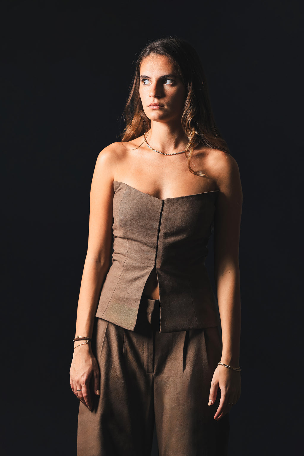 Terra — Brown Linen Set