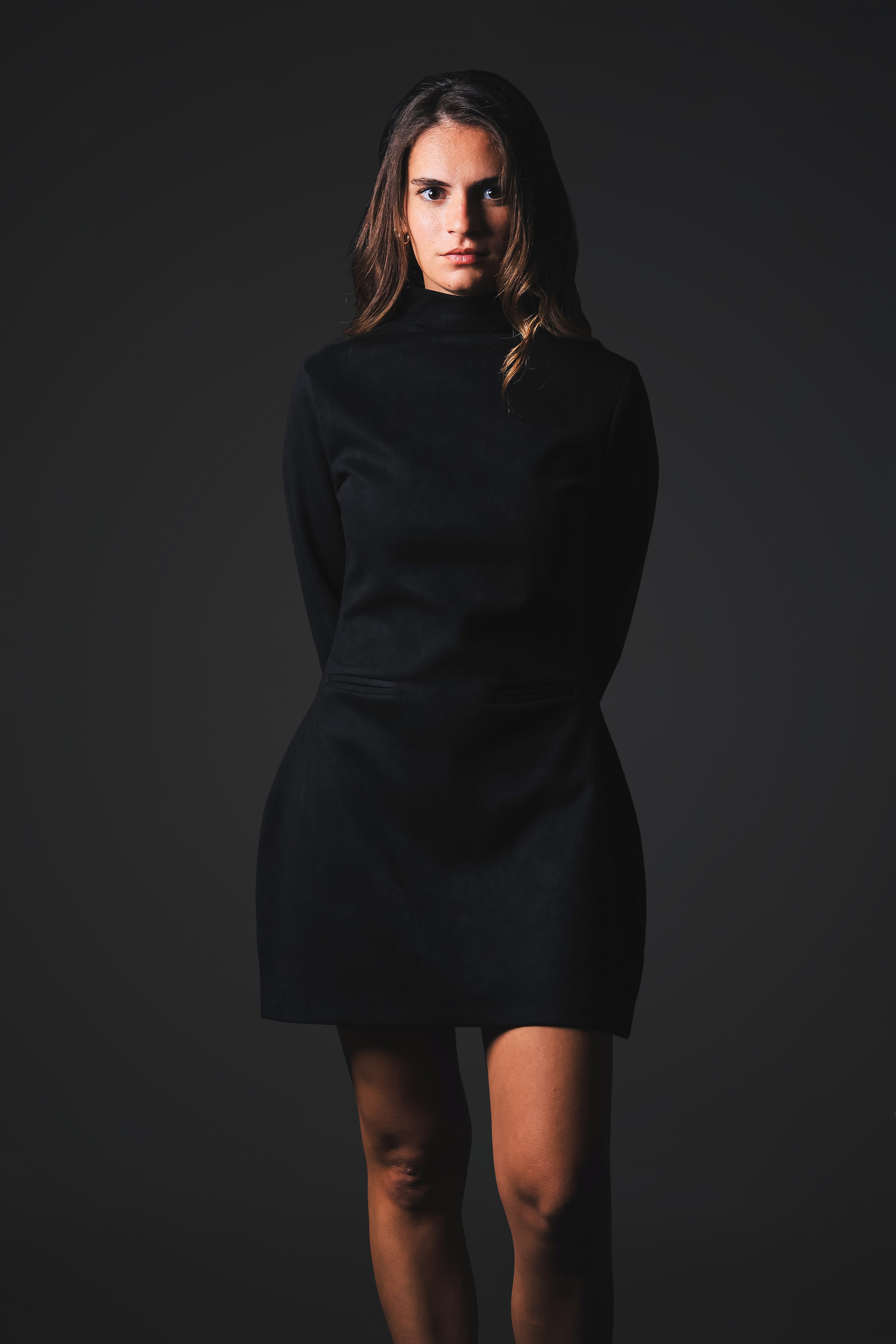 Velaris — Black Suede Dress