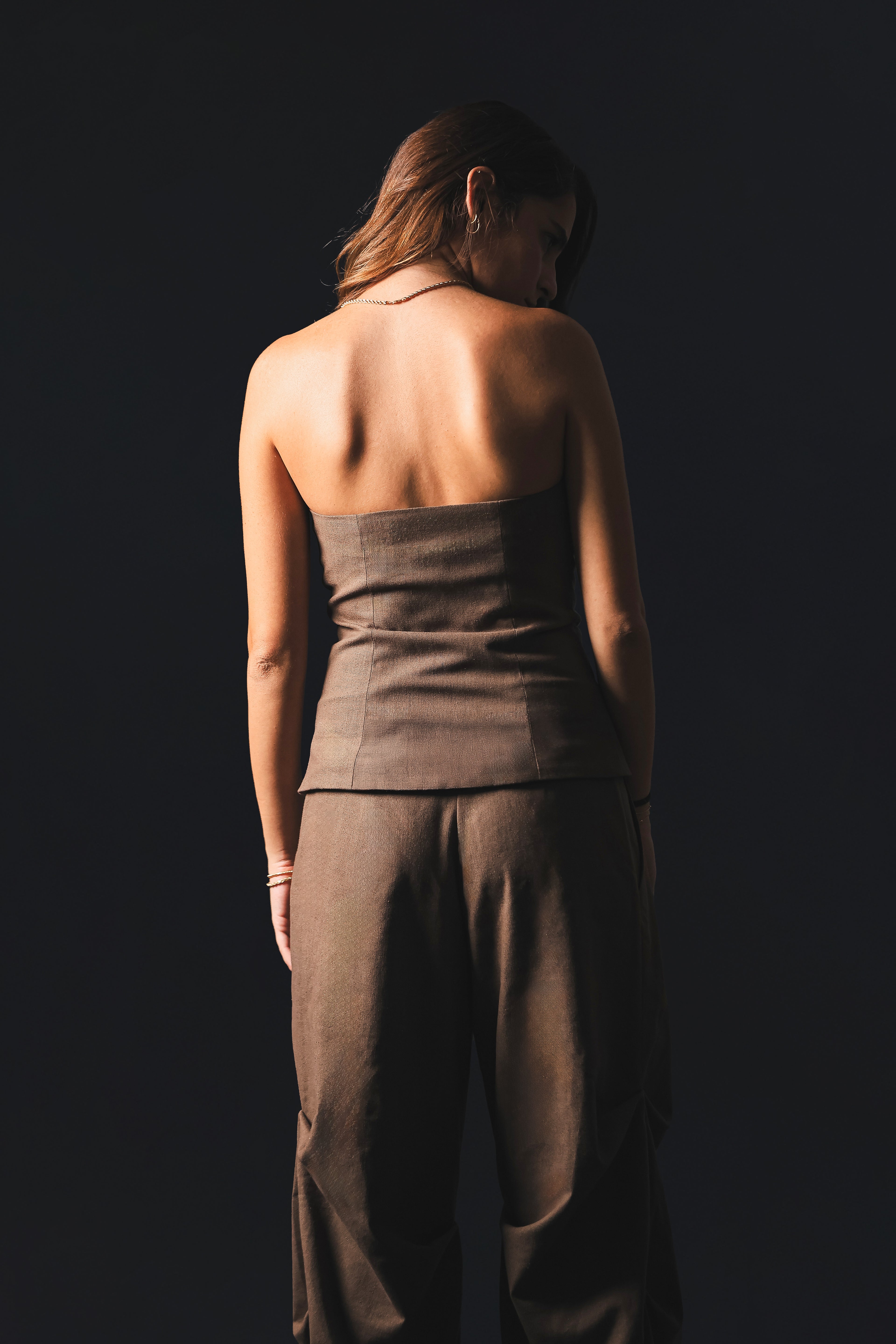 Terra — Brown Linen Set