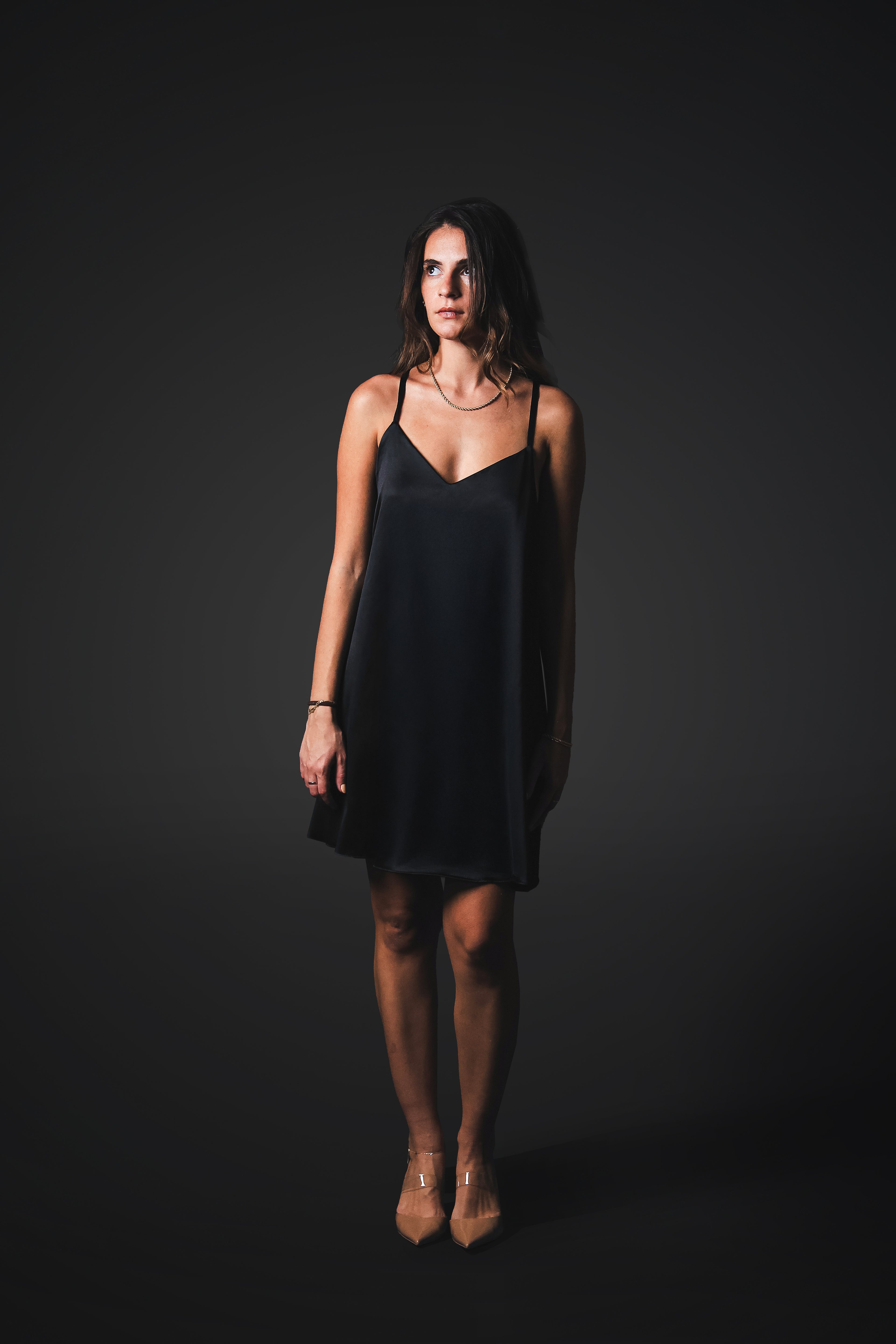 Dare — Black Silk Dress