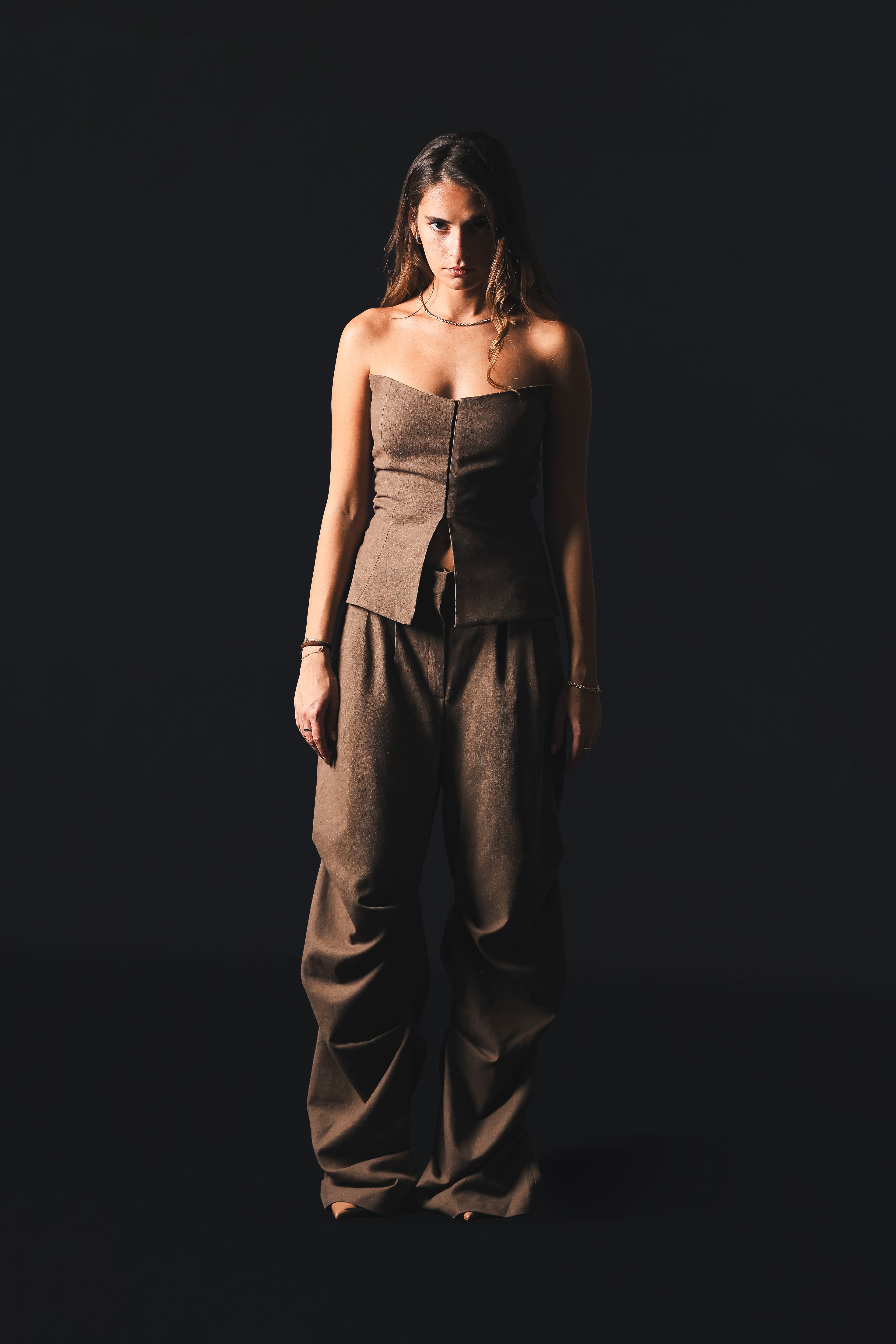 Terra — Brown Linen Set