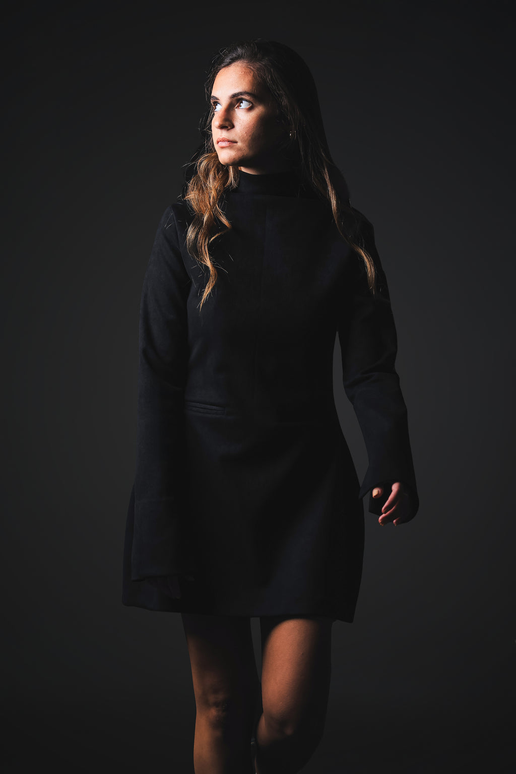 Velaris — Black Suede Dress