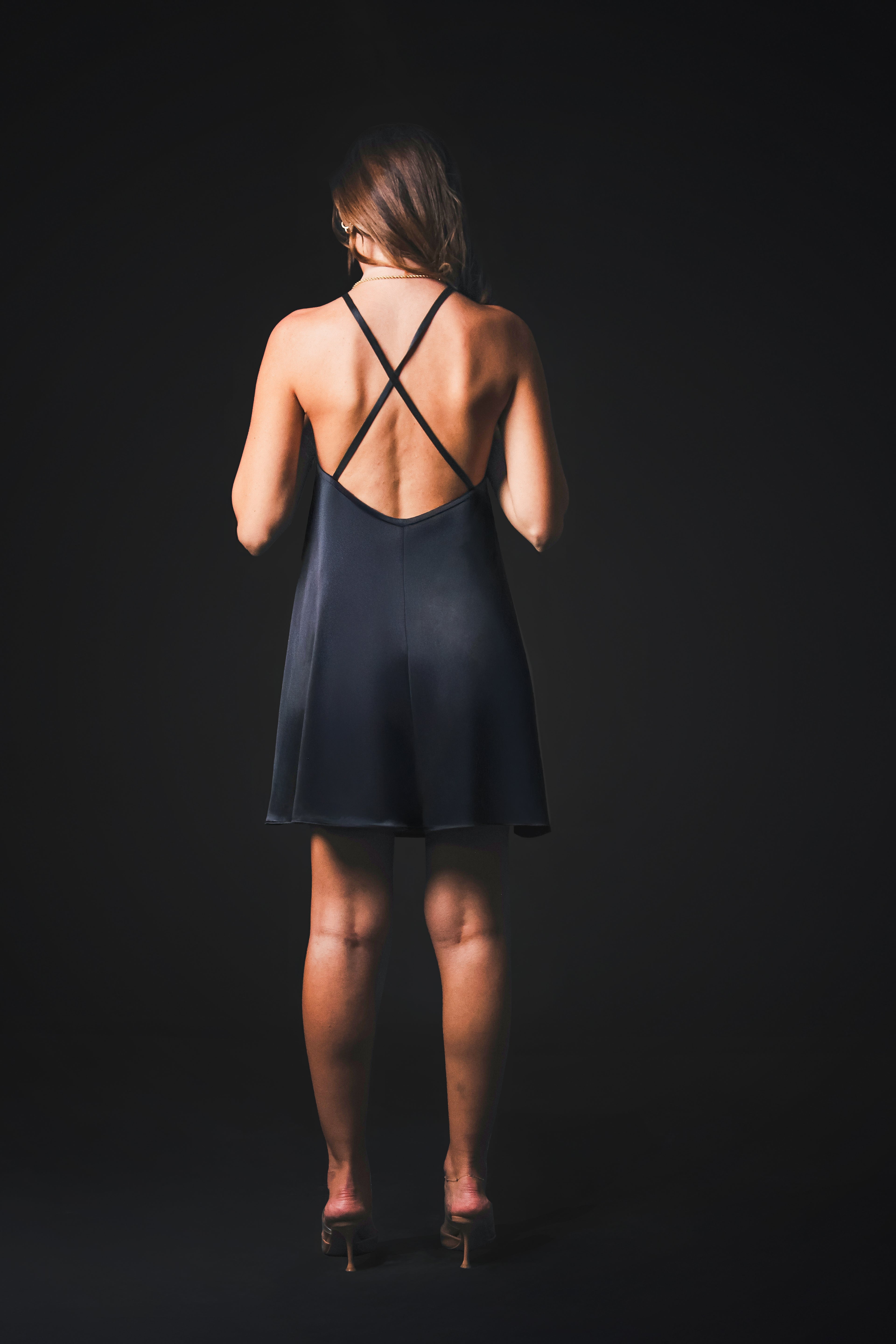 Dare — Black Silk Dress